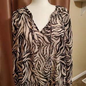 Banana Republic zebra print top